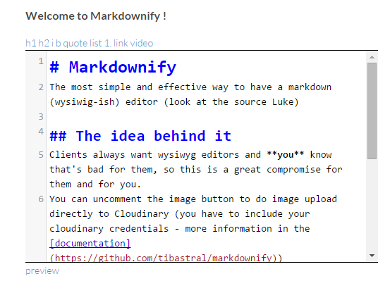 Markdownify Screenshot