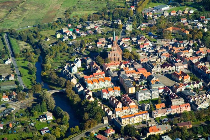 Photo or a bird's eye view of Trzebiatow's Old Town