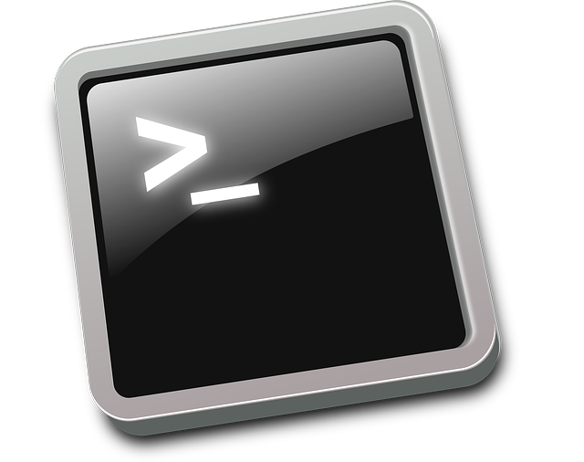 Clip Art of stylized command line prompt