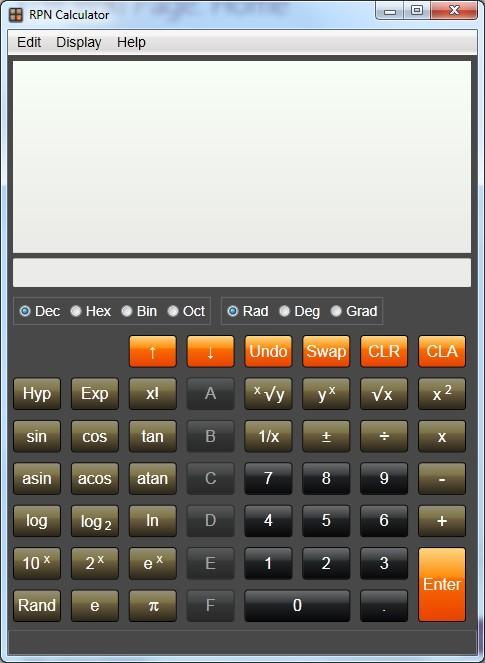 RPNCalculator Screenshot