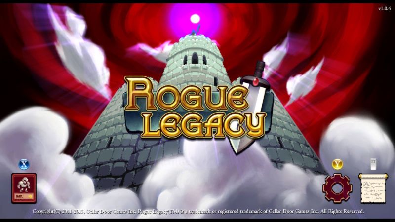 Rogue Legacy start screen