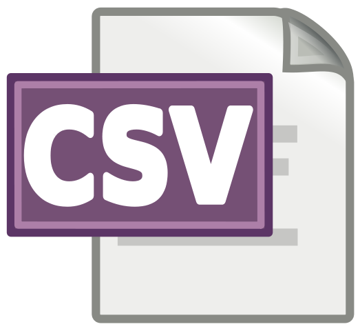 CSV file extension logo