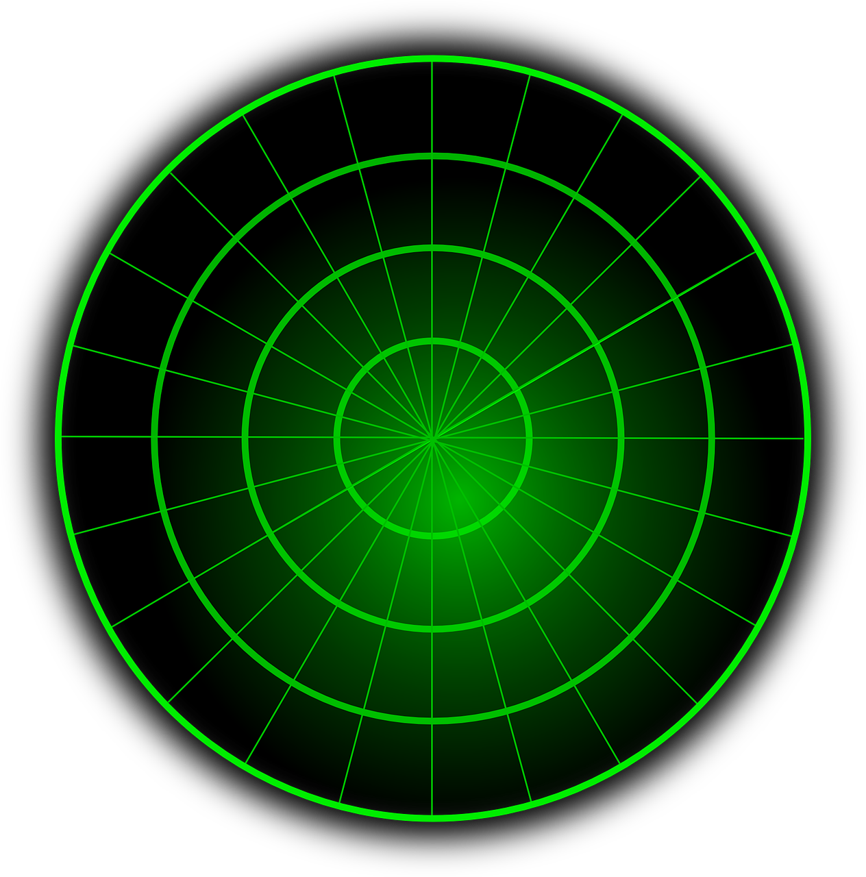 Image of a radar display