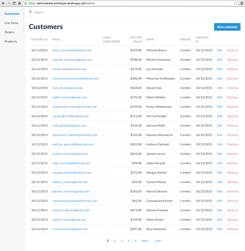 Administrate screenshot