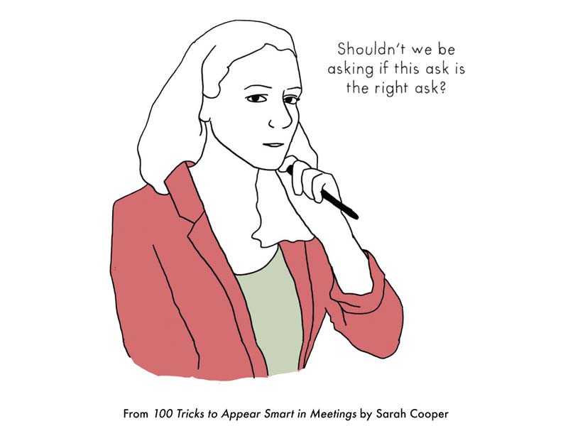 Cartoon from 9 Tricks to Appear Smart in Brainstorming Meetings