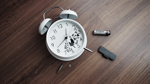 Stock Photo of damaged clock