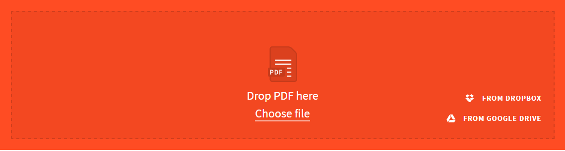 Compress PDF screenshot of "Drop PDF Here"